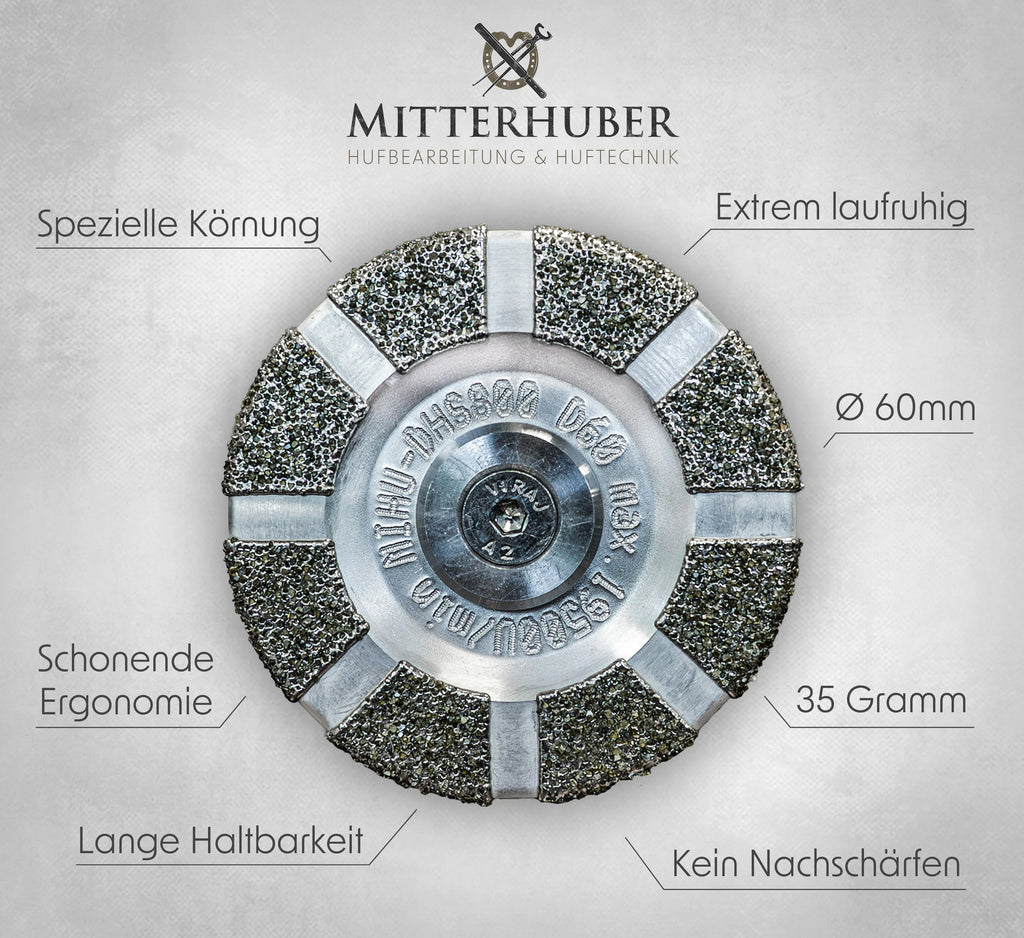MIHU DHS800 - Hufbearbeitungsscheibe